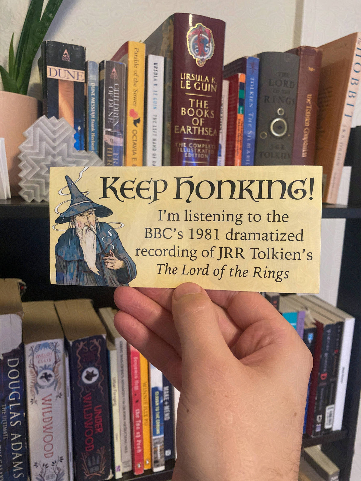 Nomad Patches - Keep Honking Lord of the Rings Bumper Sticker