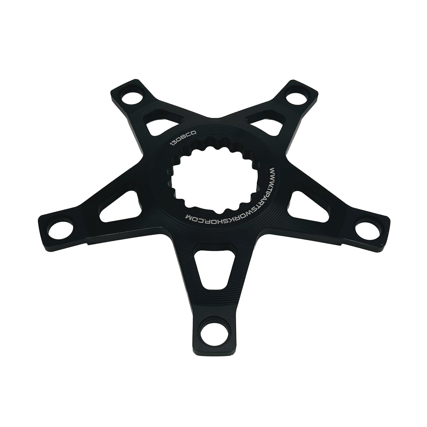 Ti Parts Workshop Aluminium Spider for Brompton Bicycle T Line - Black