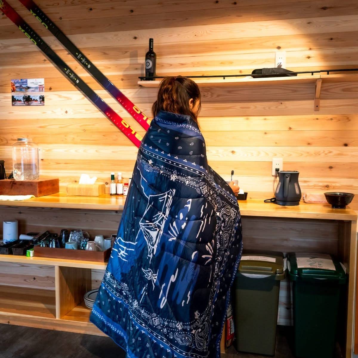 Rumpl - Original Puffy Blanket - Midnight Mesa Bandana