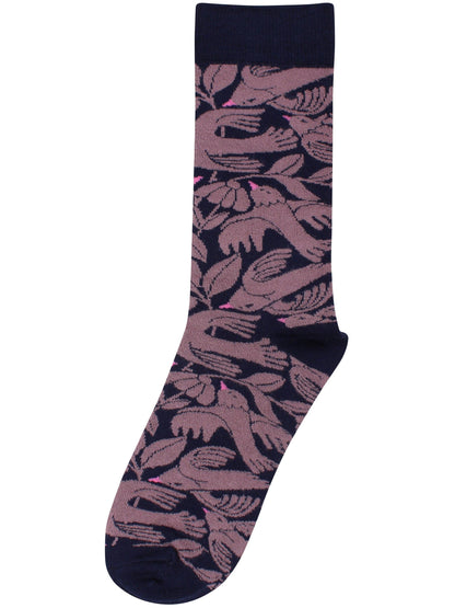 Danefae København - Danewalk With Me Socks Grey Plum BIRDIEUP