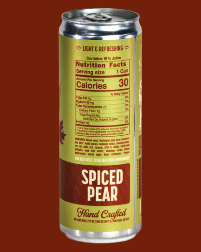 Good Wolf Probiotic Sodas - Spiced Pear Probiotic Soda – Crafted in Oregon