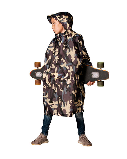 Rainkiss Kids Rain Poncho Jungle Camo