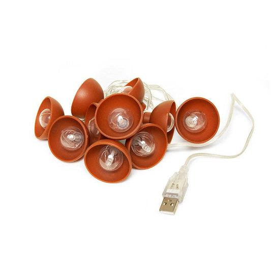 Kikkerland Design Inc - Terracotta String Lights