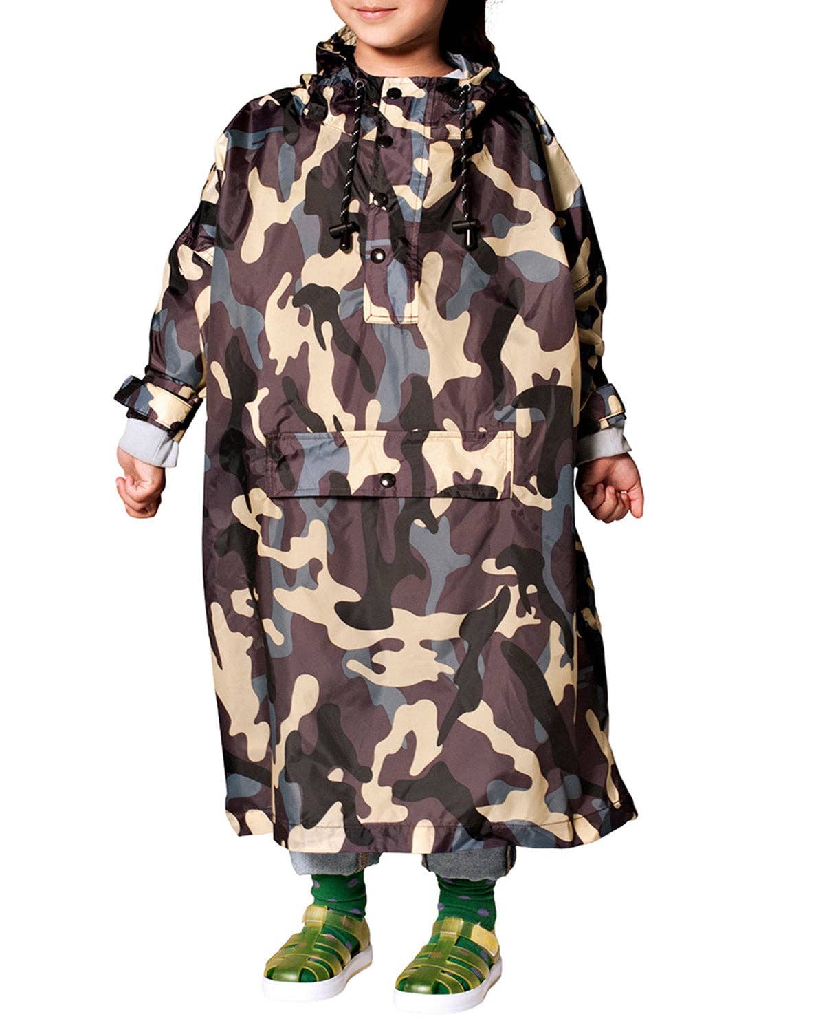 Rainkiss Kids Rain Poncho Jungle Camo