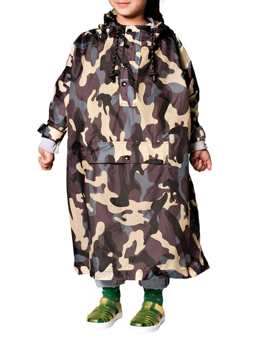 Rainkiss Kids Rain Poncho Jungle Camo