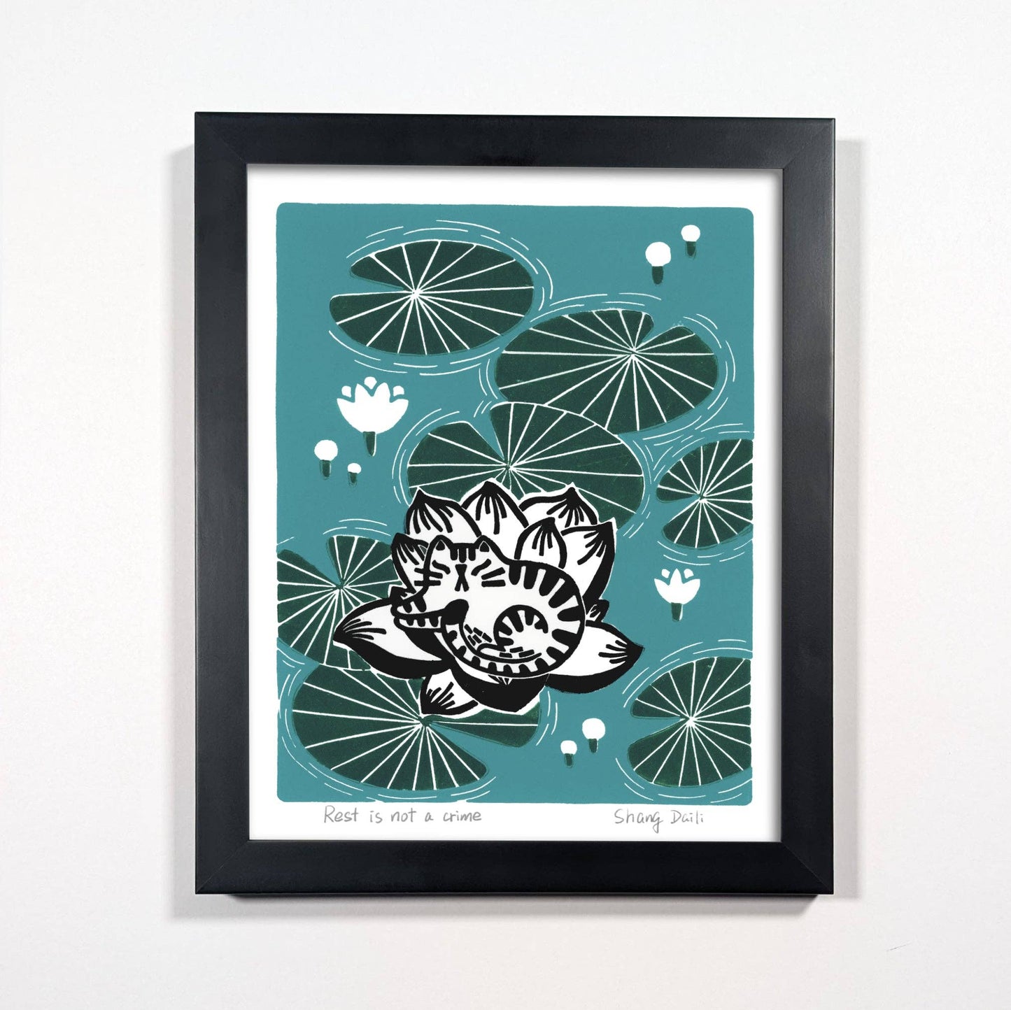 ShangDaili - Cat Art Print - Rest is Not a Crime