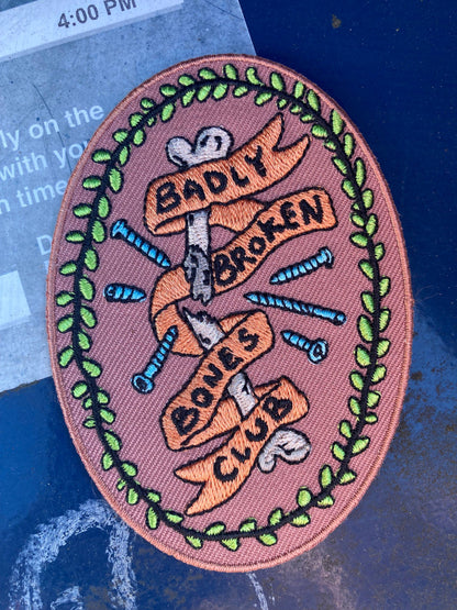 Nomad Patches - Badly Broken Bones Club Embroidered Patch