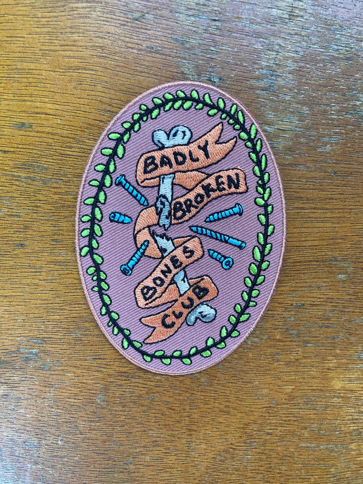 Nomad Patches - Badly Broken Bones Club Embroidered Patch