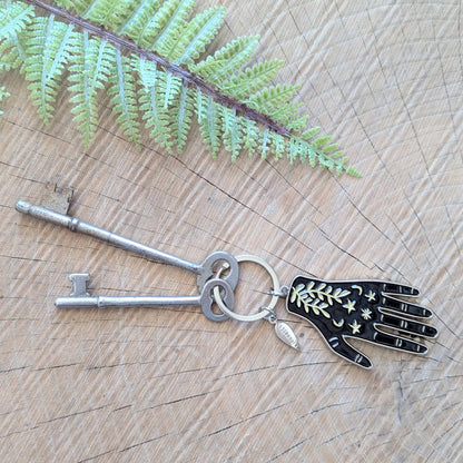 ilikesara | art + goods - Metal enamel keychain / bag charm | hand maker