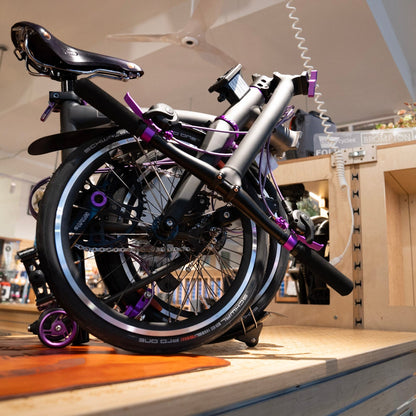 Brompton T Line 12 Speed Ceratech Omakase Purple Rain Edition