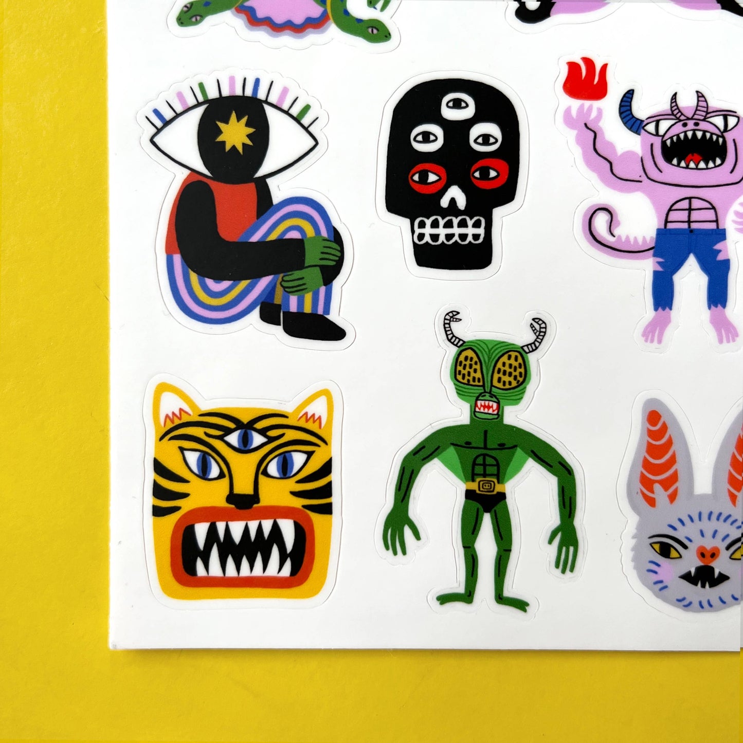 Tigersheep Friends - Vinyl Sticker Sheet: Beautiful Monsters