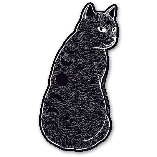 Bee's Knees Industries - Moon Phase Cat vinyl sticker