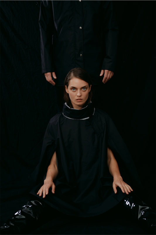 PLUVO - Midnight Black Rain Cape