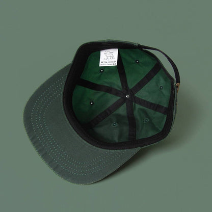 Muttonhead - 6 Panel - Blank - Forest Waxed Canvas