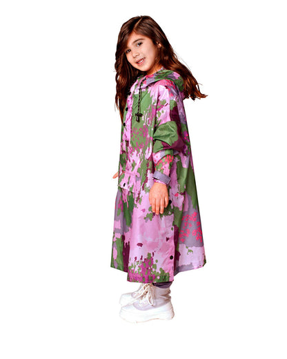 Rainkiss Kids Rain Poncho Digi Spring Camo