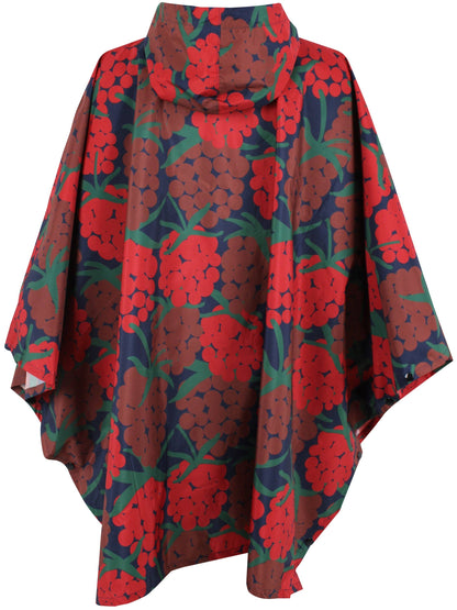 Danefae København - Danepackit Rain Poncho Dark Red MAXIBERRY