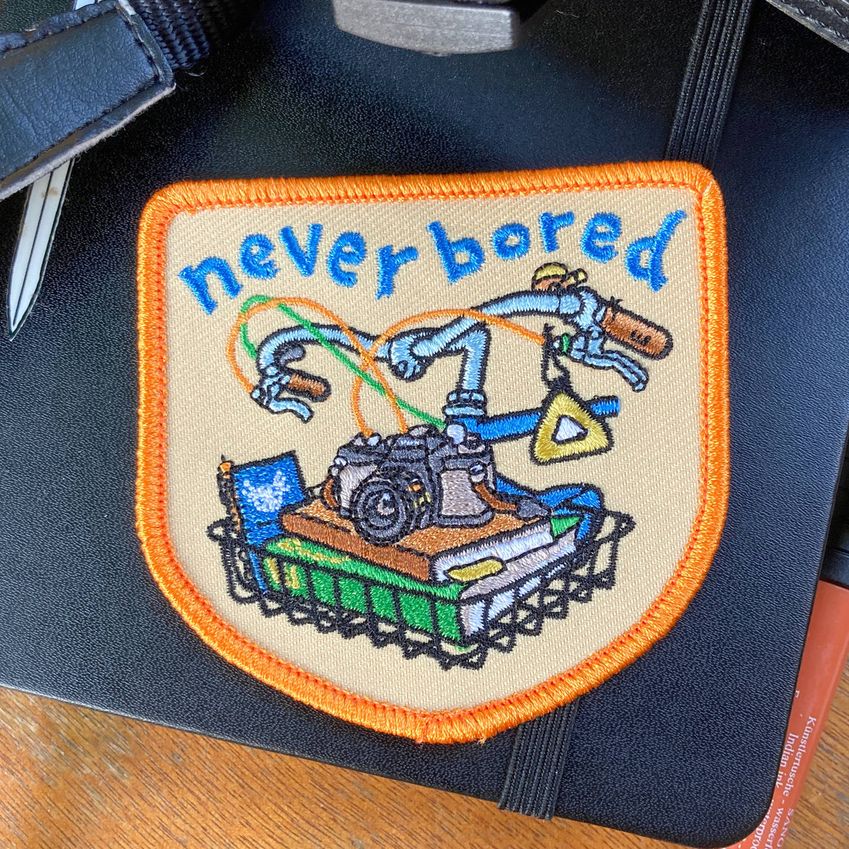 Nomad Patches - Never Bored Embroidered Patch