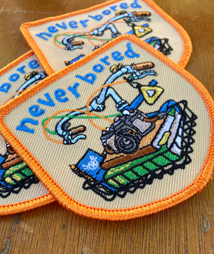 Nomad Patches - Never Bored Embroidered Patch