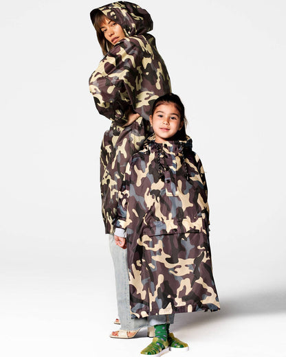 Rainkiss Kids Rain Poncho Jungle Camo