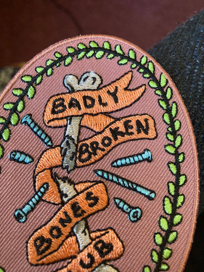 Nomad Patches - Badly Broken Bones Club Embroidered Patch