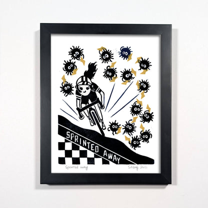 ShangDaili - Cycling Art Print - Sprinted Away