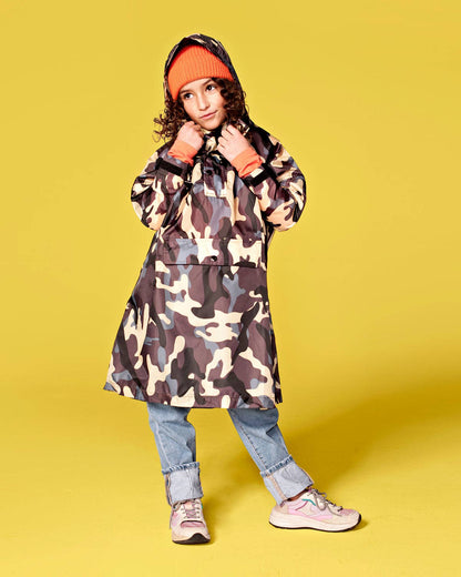 Rainkiss Kids Rain Poncho Jungle Camo
