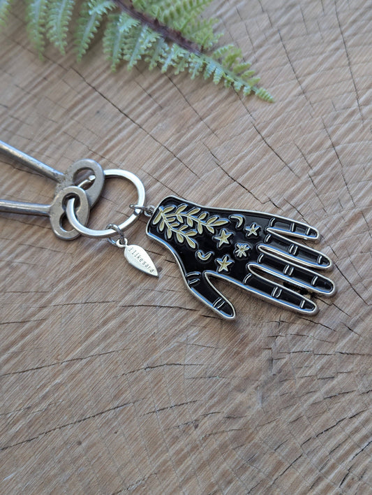 ilikesara | art + goods - Metal enamel keychain / bag charm | hand maker