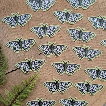 ilikesara | art + goods - Sticker | polyphemus moth - waterproof uv-resistant vinyl bug / insect decal