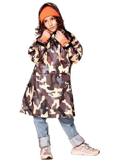 Rainkiss Kids Rain Poncho Jungle Camo