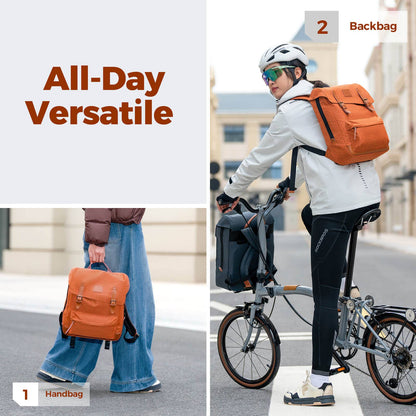 ROCKBROS - Folding Bike Handlebar Bag Backpack - 8.3L