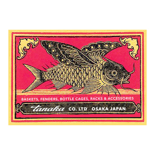 Tanaka Sticker Retro Flying Fish