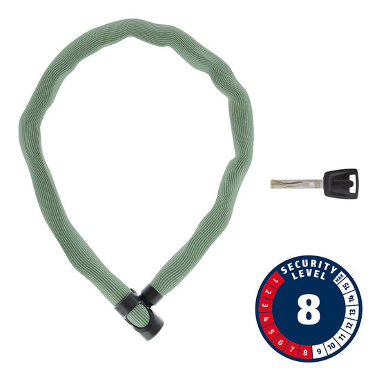Abus, IVERA 7210K, Chain Lock, Key, 7mm, Green