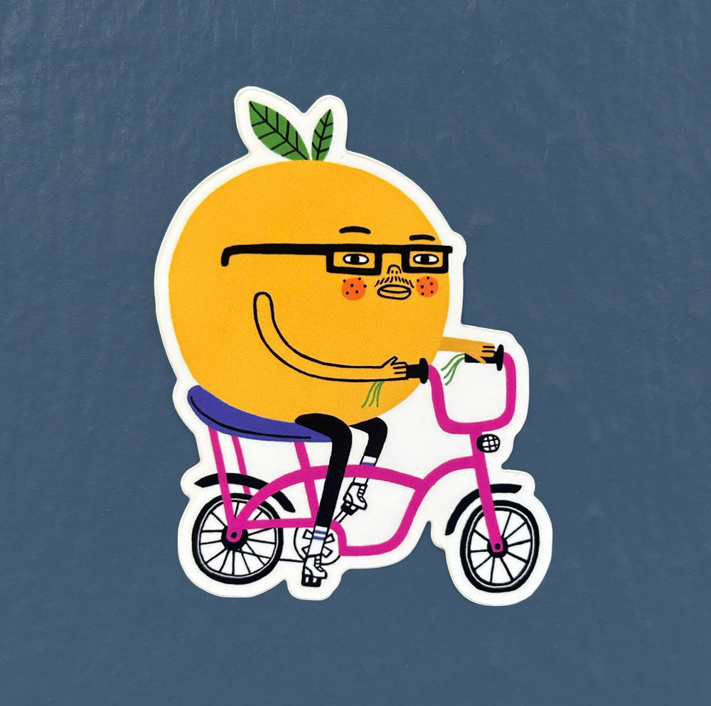 Tigersheep Friends - Vinyl Sticker: Reggie Rind Rides by Colin Walsh