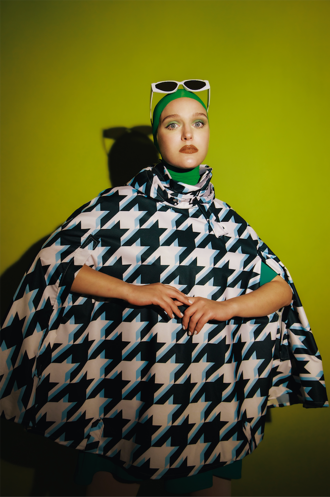 PLUVO - Houndstooth Rain Cape