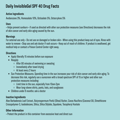 Bask Sunscreen - Bask SPF 40 Daily Invisible Gel Face Sunscreen