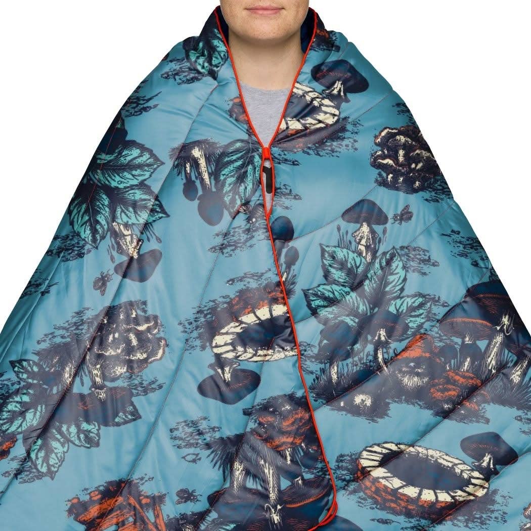 Rumpl - Original Puffy Blanket - Magic Mushrooms