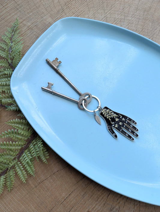 ilikesara | art + goods - Metal enamel keychain / bag charm | hand maker