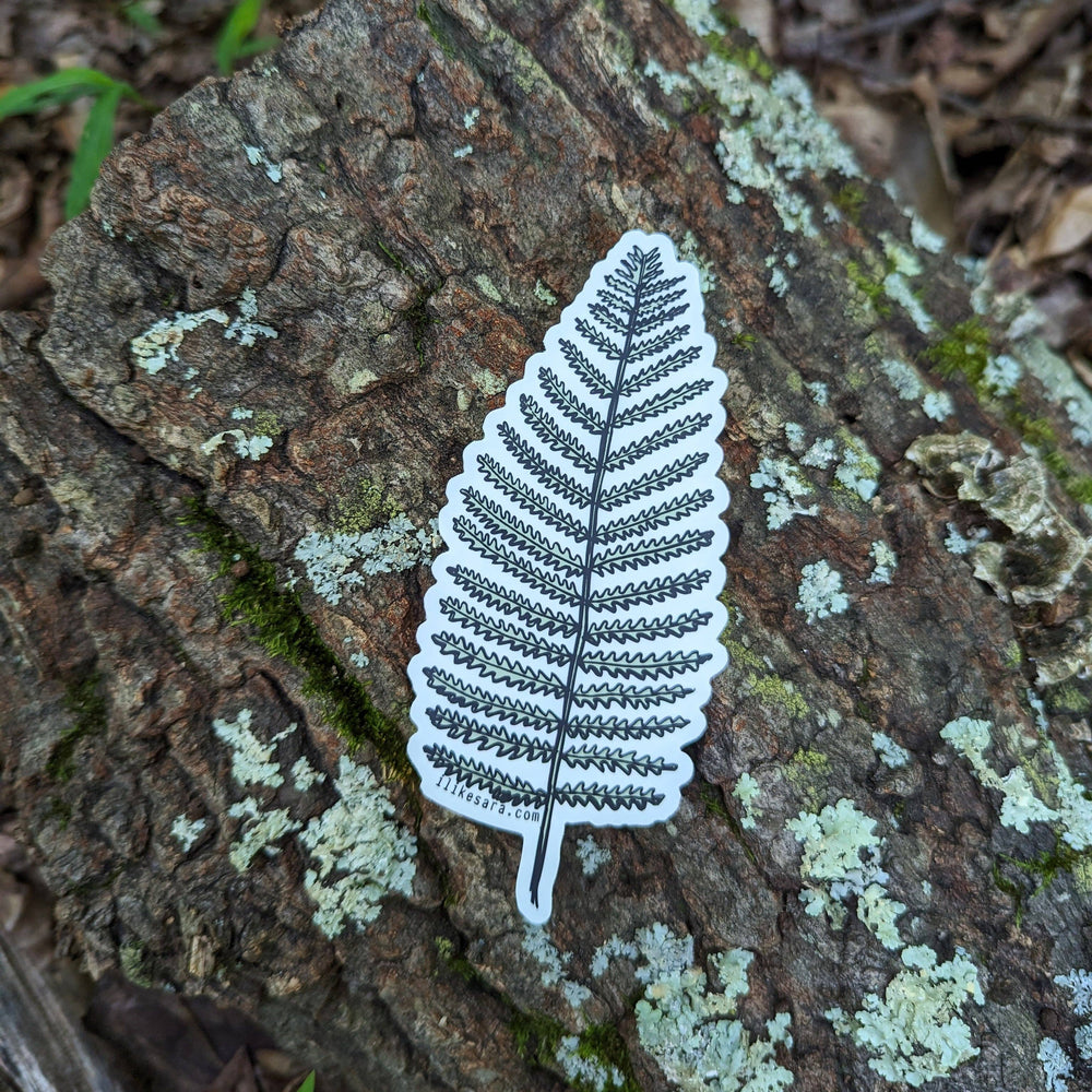 ilikesara | art + goods - Sticker | wood fern - waterproof uv-resistant vinyl plant decal