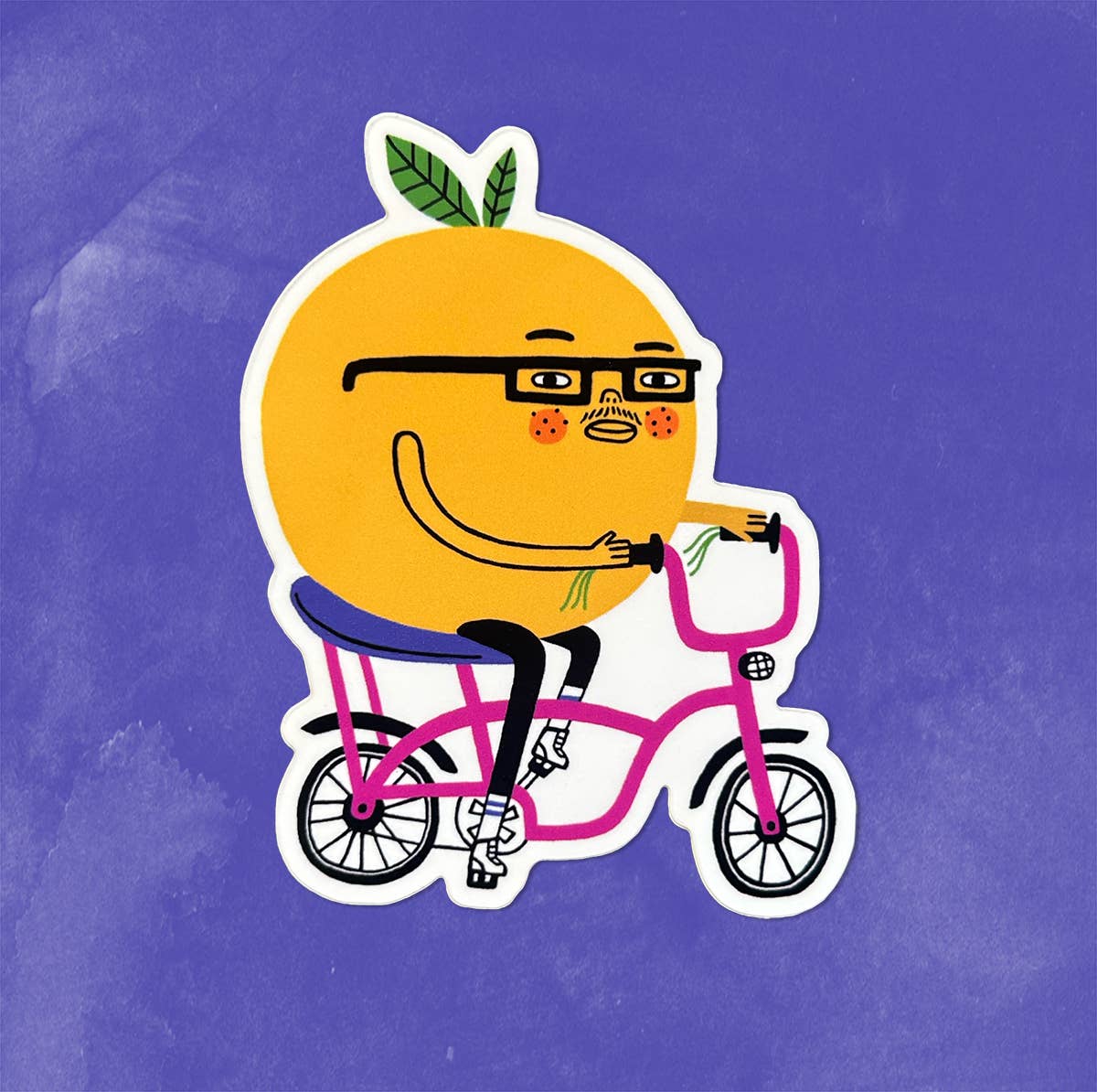 Tigersheep Friends - Vinyl Sticker: Reggie Rind Rides by Colin Walsh