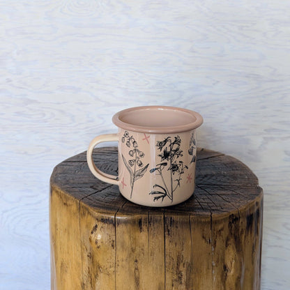 ilikesara | art + goods - Enamel mug | fatal florals