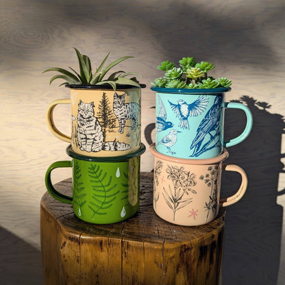 ilikesara | art + goods - Enamel mug | fatal florals