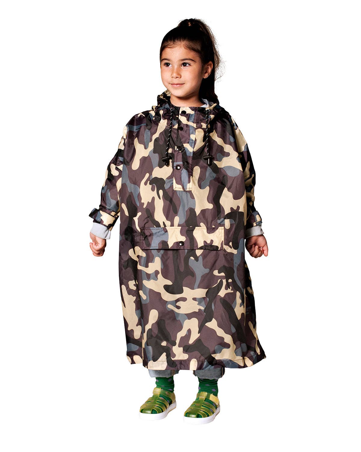 Rainkiss Kids Rain Poncho Jungle Camo