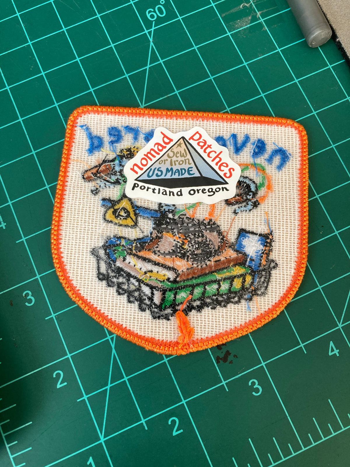 Nomad Patches - Never Bored Embroidered Patch