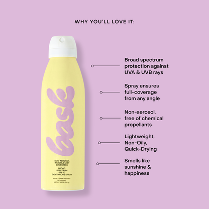 Bask Sunscreen - Bask SPF 50 Non-Aerosol Spray Sunscreen
