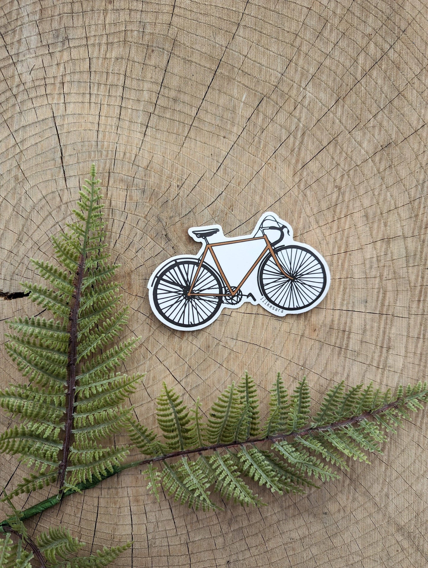 ilikesara | art + goods - Sticker | road bike - waterproof uv-resistant vinyl bicycle decal
