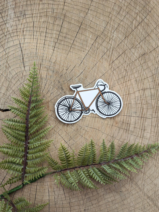 ilikesara | art + goods - Sticker | road bike - waterproof uv-resistant vinyl bicycle decal