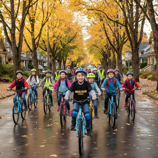 Bike Bus World Tour Organic Cotton Kids T-Shirt