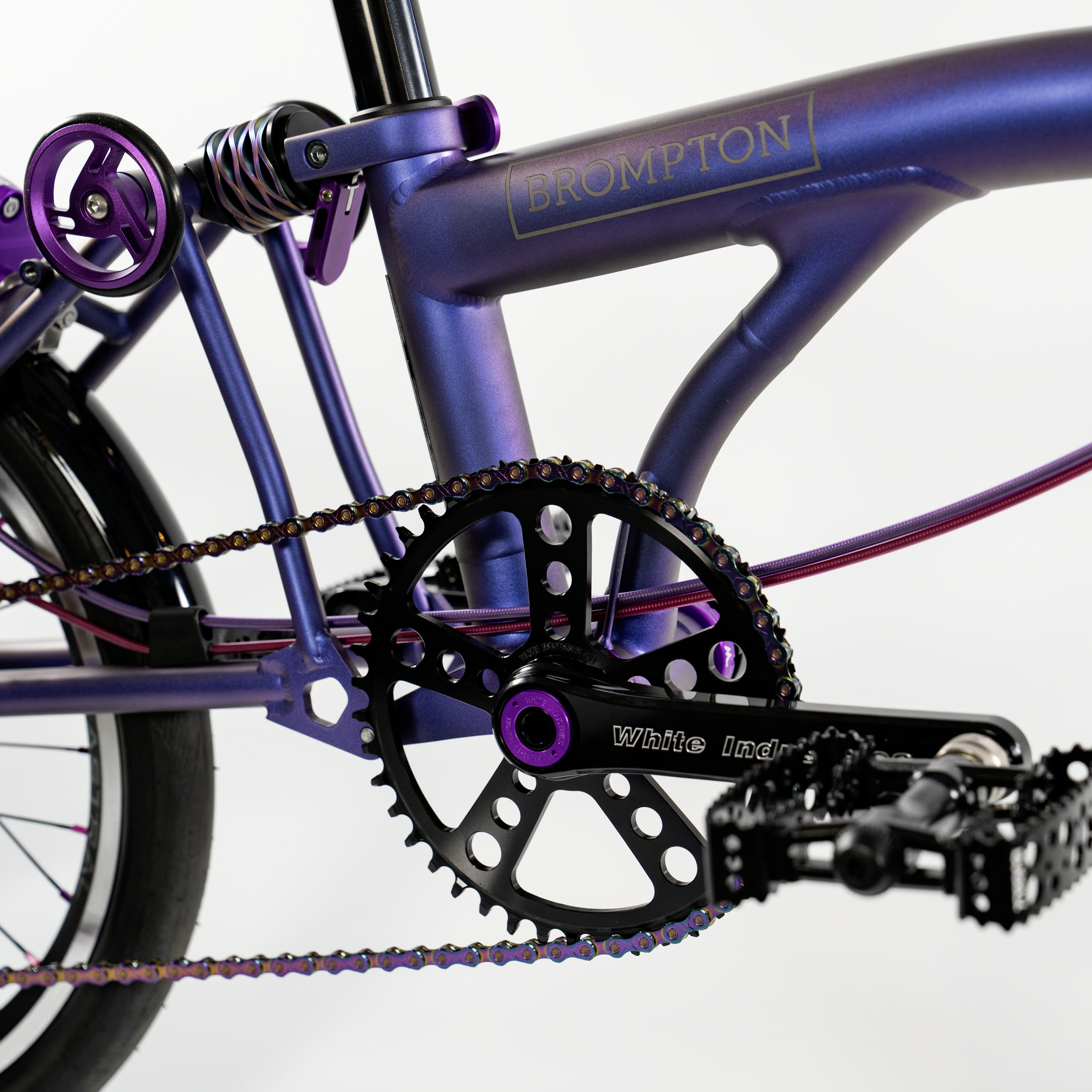 Brompton T Line 4 Speed Vespertine Sea Otter Limited Edition Show Bike