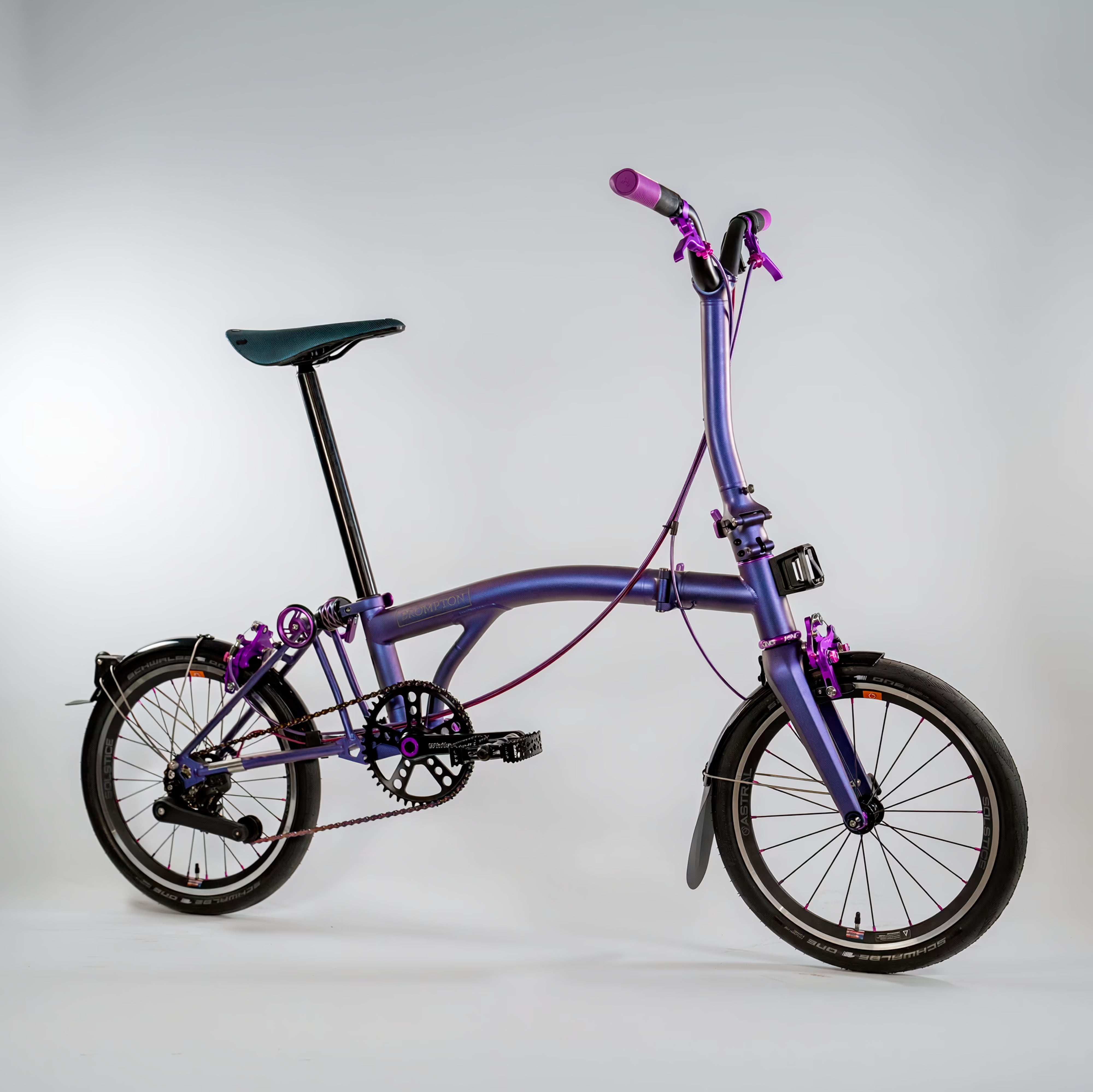 Brompton T Line 4 Speed Vespertine Sea Otter Limited Edition Show Bike