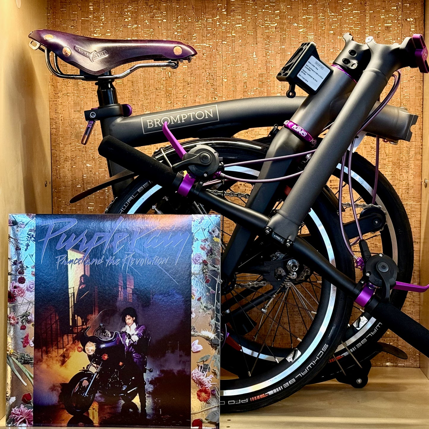 Brompton T Line 12 Speed Ceratech Omakase Purple Rain Edition